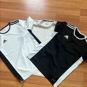 Adidas Kids' Black and White Sports Tops  16-17y 3 bundle